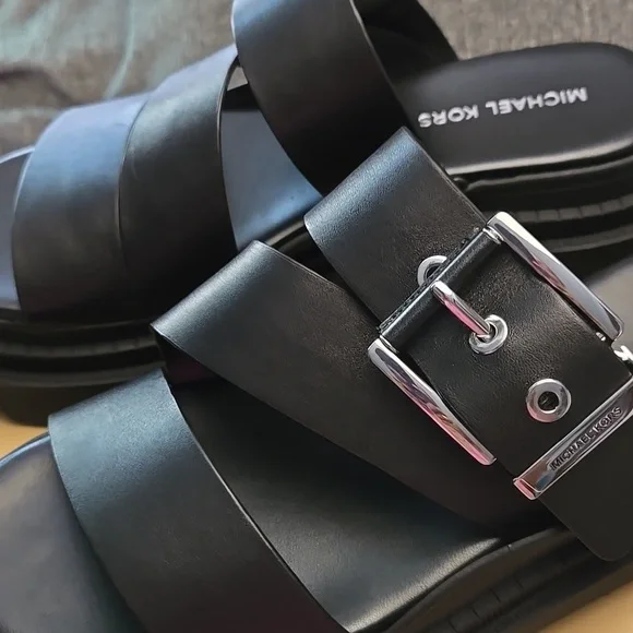 Michael Kors Black Strappy Sandals - Picture 2 of 5